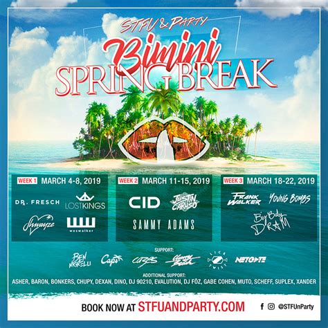 Are the pool parties fun? STFU & Bimini 2019 WristbandsSTFU & Party | STFU & Party