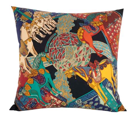 Hermes paris brides de gala silk pillow custom made from authentic hermes scarf. Collection of Vintage Hermes Silk Pillows by Various ...