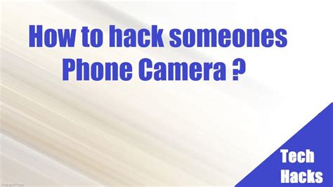 That is how you get to hide your details during. How to Hack Someone's Cell Phone Camera Remotely - JJSPY