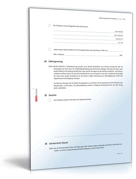 Außerdem sorgt ein solches dokument für rechtssicherheit. Kaufvertrag zwischen Privatleuten: Muster zum Download