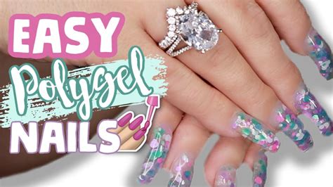 Diy french polygel nails for beginners. DIY Easy Glitter Polygel Nails Tutorial *BEGINNER FRIENDLY ...