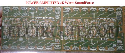 This power amplifier circuit have power output about 2000w for stereo about 4000w, using power supply voltage need 80v dc ct. 2000W Power Amplifier Circuit Complete PCB Layout ...