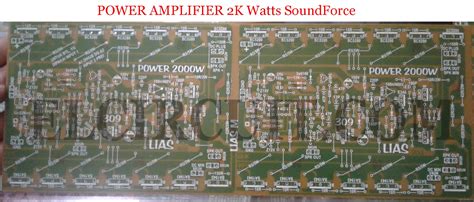 Posted by unknown at 22:15. 2000W Power Amplifier Circuit Complete PCB Layout - Electronic Circuit