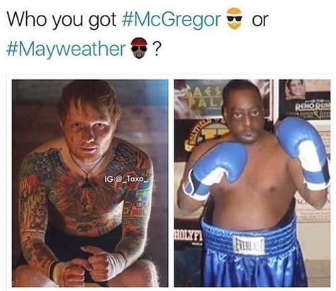 Another meme had an image of patrick and spongebob wrestling during an episode of spongebob squarepants, with the caption a live look at floyd mayweather vs logan paul. McGregor vs Mayweather memes rising quickly, buy now and ...