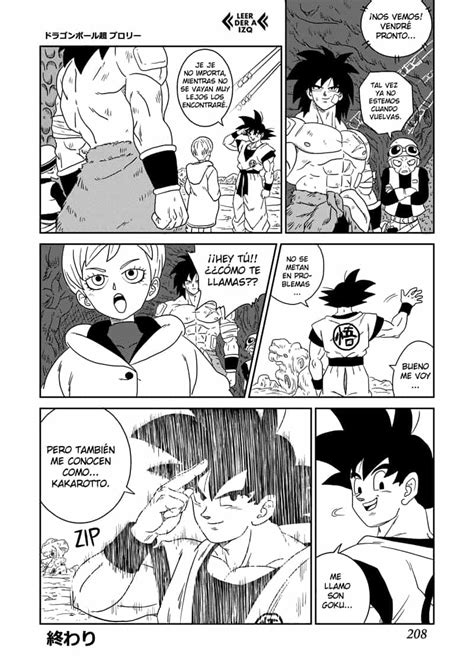 A brief description of the dragon ball manga: dragon ball super broly manga Rogeru - Illustrations ART ...