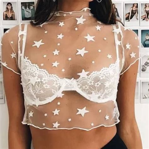 4k porn, 8k porn, hd porn, ultra hd, 1080 porn, romantic, trans, outdoor, tattoos, tinder, browsette, threesome. Tops | White Star Mesh Sheer See Through Crop Top Shirt ...