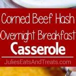 I never heard of corned beef and cabbage made in a casserole, but that's a fun twist on the traditional dish. Corned Beef Hash Overnight Breakfast Casserole - Julie's ...