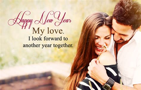 Wishing my love a great new year! Cute Happy New Year Wishes for Lover, Romantic 2018 Love Images
