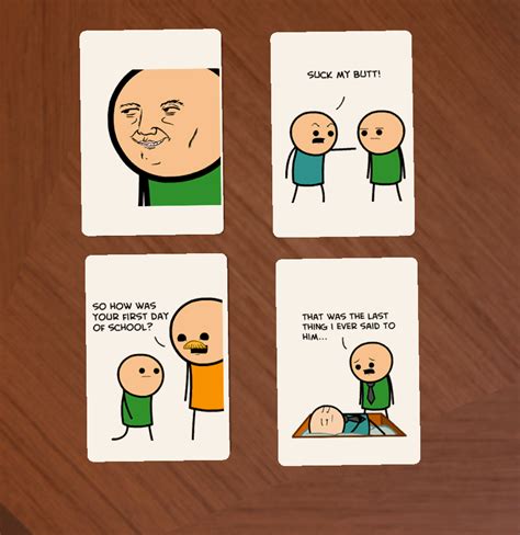 May 12, 2021 · cyanide and happiness is raising funds for trial by trolley on kickstarter! In the Cyanide and Happiness Card Game : lossedits