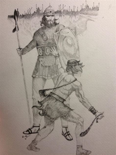 What agreement did goliath seek to make with the israelites? David and Goliath (Tattoo design) by Ceanoa on DeviantArt