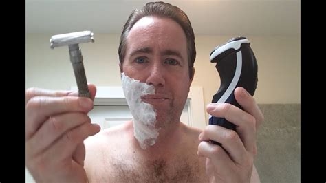 How to shave your pubes with an electric razor. Electric Razor Shaving vs Safety Razor Shaving - YouTube