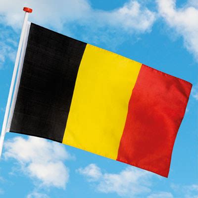 De nationale vlag van belgië is een driekleur, bestaande uit drie verticale banden: Belgische Vlag (150 x 90cm) - Belgiumfans