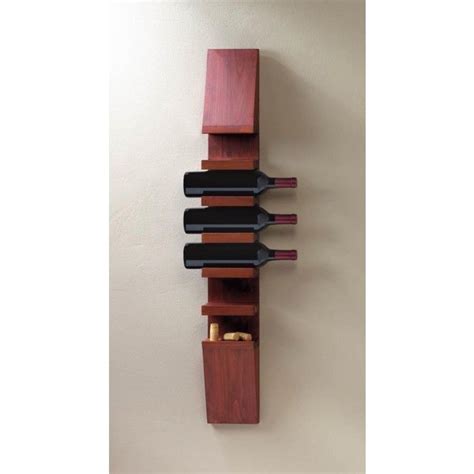 15 wine racks that double as stylish decor for your home. Sleek Wooden Wine Wall Rack | Wine wall, Wall mounted wine ...