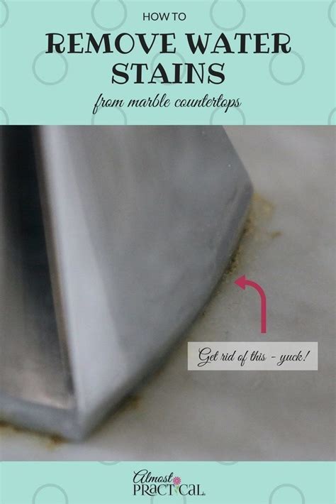 How i solved it:it was the hose that led from the floor to the faucet. How to Remove Water Stains from Marble Countertops Around ...