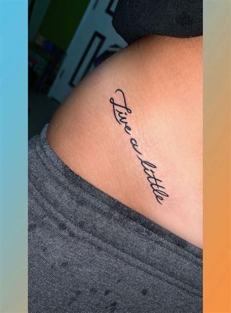 Enjoy our collection with the most elegant and sexiest hip tattoos ideas you'll find online! Small Hip/Bikini line tattoo. "live a little" quote | Bikini line tattoo, Hip tattoo, Little tattoos