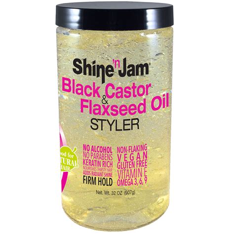 Great for soft waves, braids, locks. Shine 'n Jam® Black Castor & Flaxseed Oil Styler | Natural ...