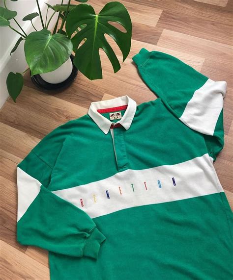 United colors of benetton men's nwt long sleeve shirt size m. SMOOTH CACTUS on Instagram: "80's Benetton rugby shirt ...