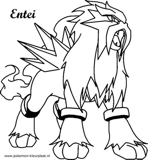 Reinterpretation by supercolored.com on characters owned by pokemon.com. Coloring Page Entei by jpijl on DeviantArt