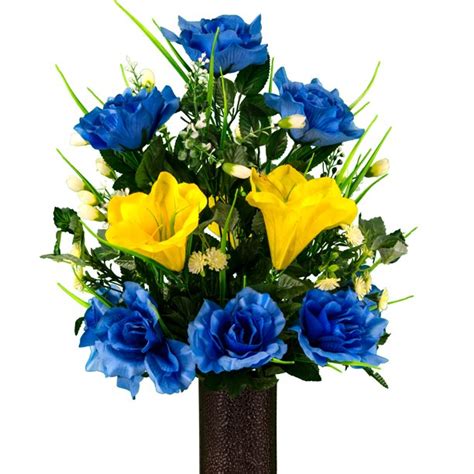 Gone are the days when fresh flowers could be used because not only are they difficult to maintain, they are artificial flowers and plants neither have to be watered nor trimmed, and they last for ages. Sympathy Silks Artificial Cemetery Flowers - Realistic ...