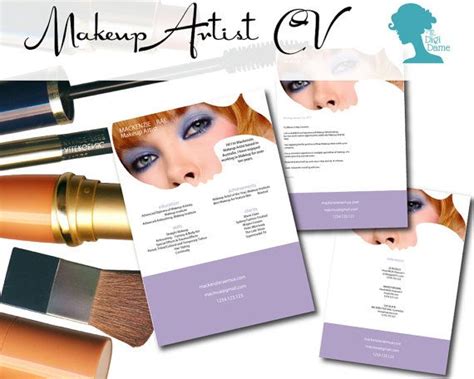 Home » cover letter » cover letter examples » cosmetology » makeup artist. CV Template Package: Makeup Artist. Includes a CV, Cover ...