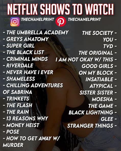 Below you'll find the top shows streamed on netflix last week in descending order. 𝘁𝗵𝗲𝗰𝗵𝗮𝗻𝗲𝗹𝗽𝗿𝗶𝗻𝘁 🦋 in 2020 | Netflix shows to watch, Good ...