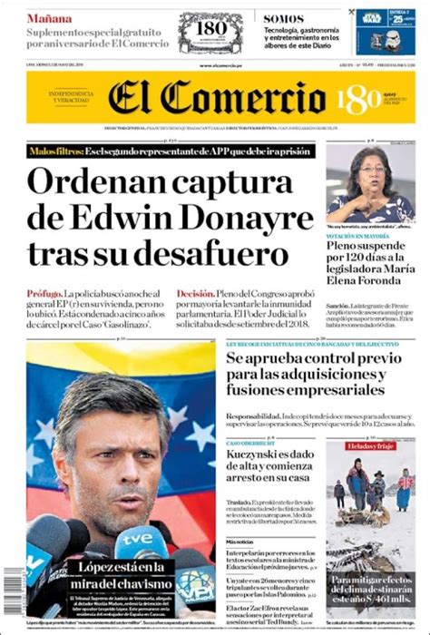 El comercio reporta en twitter las noticias del perú y el mundo, reportajes, opinión y análisis. Periódico El Comercio (Perú). Periódicos de Perú. Edición ...