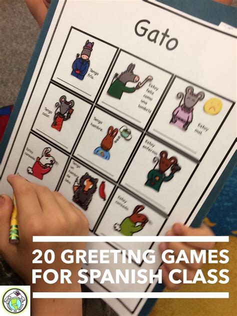 Using games and fun activities in class is an important part of teaching esl. 20 Greeting Games for Spanish Class with Printables ...