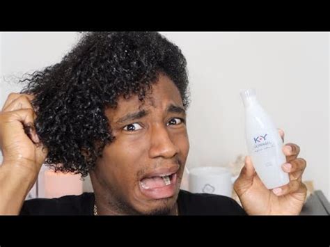 I Tried Lube On My Curly Hair - YouTube