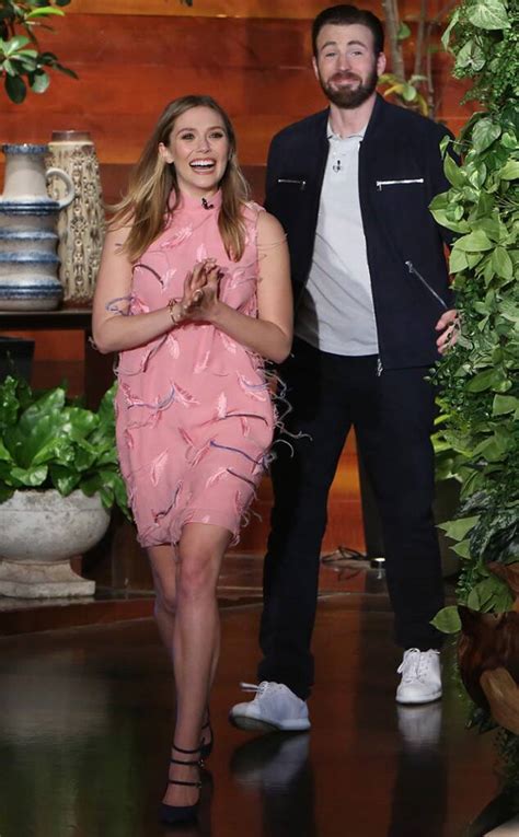 There are something about their relationship, which is seems to. Chris Evans Scares Elizabeth Olsen on The Ellen DeGeneres ...