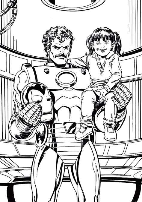 Iron man is a fictional character, a superhero in the marvel comics universe. Iron Man Coloring Pages ~ Free Printable Coloring Pages ...