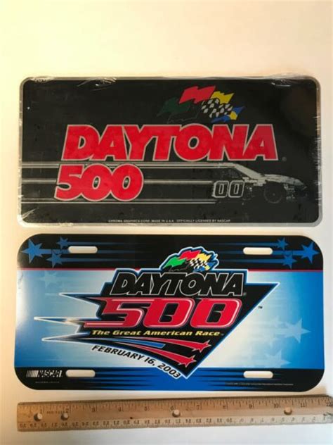 Are you excited by the prospect of a nascar sim title in 2016? Daytona 500 NASCAR Racing Speedway Plastic Metal License ...