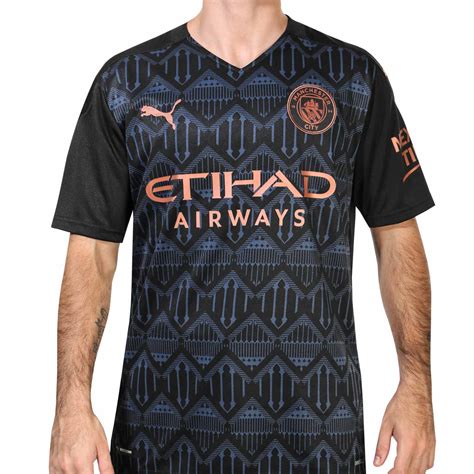 A nova camisa reserva do manchester united traz a cor verde (green legacy) como base. Camiseta Puma Manchester City 2a 2020 2021 negra | futbolmania