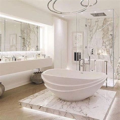 Featuring tuscany series window in white with privacy glass. 11+ Pretty Bathroom Design Ideas For Home | Glamorous ...