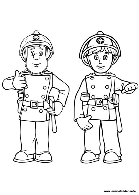 Feuerwehrmann sam 46 ausmalbilder für kinder. Feuerwehrmann Sam malvorlagen