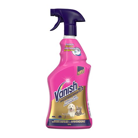Ist der fleck schon eingetrocknet, so hilft das kohlensäurehaltige wasser in der. Vanish Haustier-Experte Teppich- und Polsterpflege Spray ...