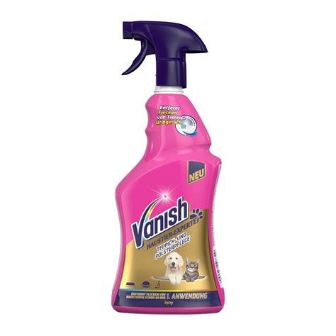 Dabei tupft man die seife vorsichtig auf den teppichfleck und wäscht es später mit wasser aus. Vanish Haustier-Experte Teppich- und Polsterpflege Spray ...