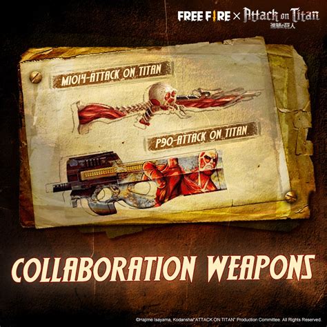 The free fire × attack on titan collaboration will rally players to fight for humanity's survival as attack on titan content. Free Fire's Attack On Titan Collab Has Players Taking On ...