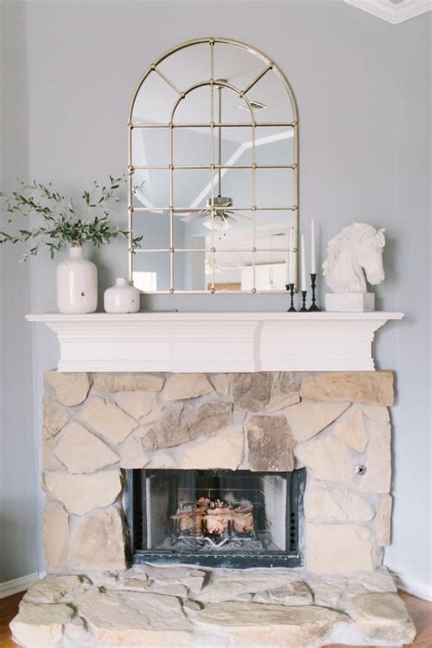 This post is an older one and has been after a quick search online, i had the idea to possibly whitewash the brick, and when i showed this. How to Whitewash a Stone Fireplace - Christine Johnsen ...