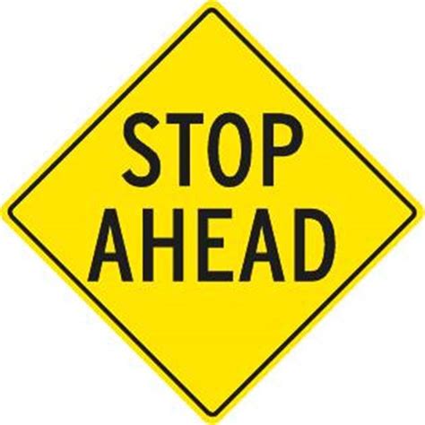 ✓ free for commercial use ✓ high quality images. "Stop Ahead" Sign, Reflective, 24 x 24" | HD Supply