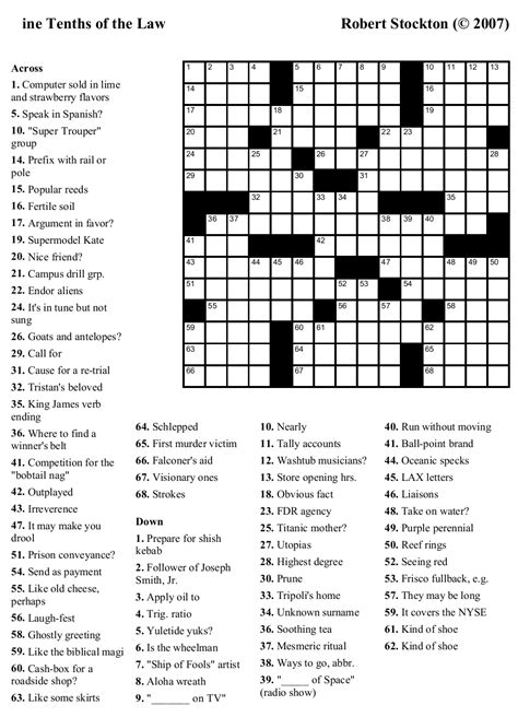 With our wide selection of many different crossword puzzles you should print a few during your visit! Usa Today Crossword Printable Version | Printable ...