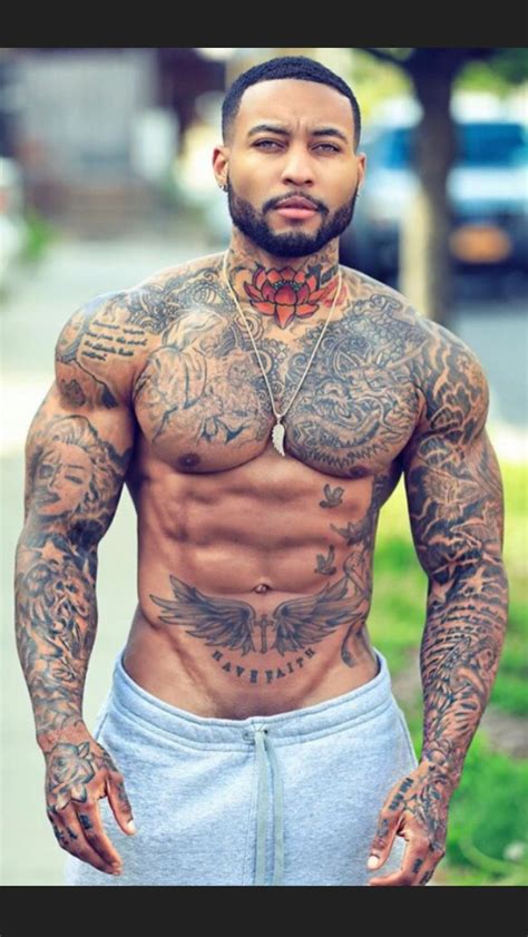 After you're done checking out his bicep tattoo as well as the ink along his muscular chest, just look deep into his eyes… this guy means business. Pin on Male Physique