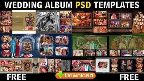 Pre wedding album design free download. Free Download Wedding Album PSD Templates Collection Fully ...