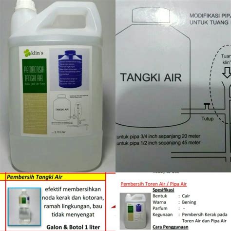 Pemeriks pemeriksaan aan dan pembersih pembersihan an ruang dalam tangki, tangki. Jual Pembersih Tangki Air/Toren Air (3,78 Liter) - Kota ...