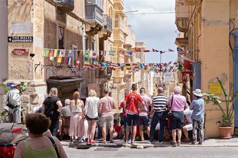 Malta is the most densely populated country in the eu and one of the most densely populated. Maltese People Fans Watch Football Match On Valletta Street Editorial Image - Image of outdoor ...