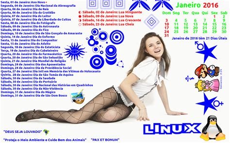 È disponibile un nuovo calendario di regata. Sandra Model Calendário Janeiro 2016 Promo-Gimp-Linux ...