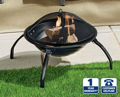 Whether gathering around the fire to keep warm or hosting a bbq it's a great buy. Fire Pit - Aldi — Great Britain - Specials archive