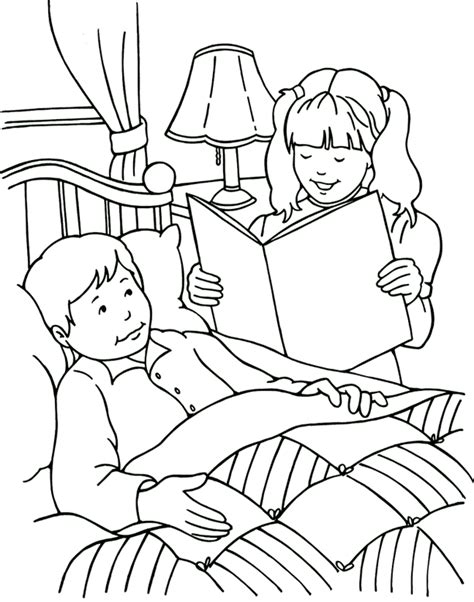 It's not for people of importance. Helping the Sick - Coloring Page