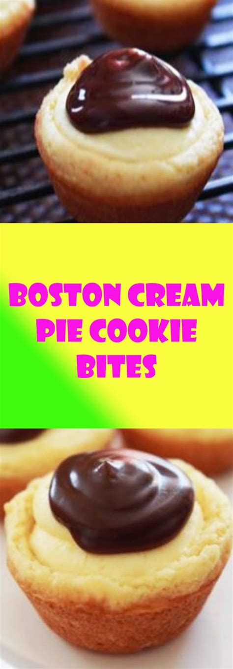 Line bottom of pan with parchment and grease parchment. How To Make Boston Cream Pie Cookie Bites - THE BEST AND ...