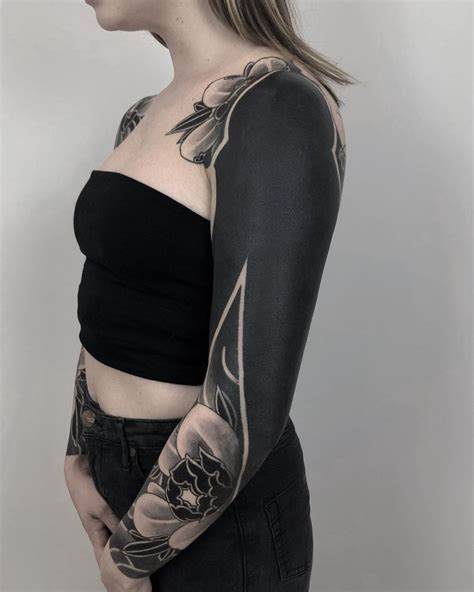 Either, they got a tribal arm band when they were younger and decided they were over it and this was one of the only ways to. These Striking Solid Black Tattoos Will Make You Want To ...