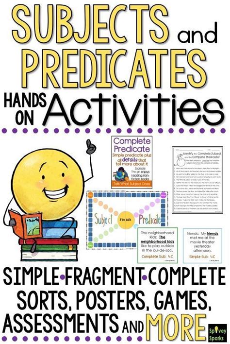 Every sentence is composed of two parts: Subjects and Predicates Worksheets | Subject and predicate, Compound subjects and predicates ...